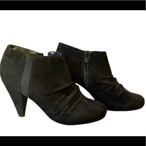 Call it Spring Black Suede Booties